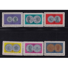 CUBA 1965 SERIE COMPLETA DE ESTAMPILLAS NUEVAS MINT MONEDAS